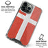 Denmark Flag Distressed iPhone 16 Pro Clear Case